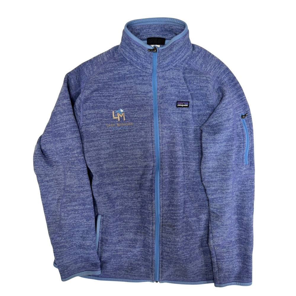 Patagonia Better Sweater Full Zip Fleece Jacket Blue Heather Womens XL